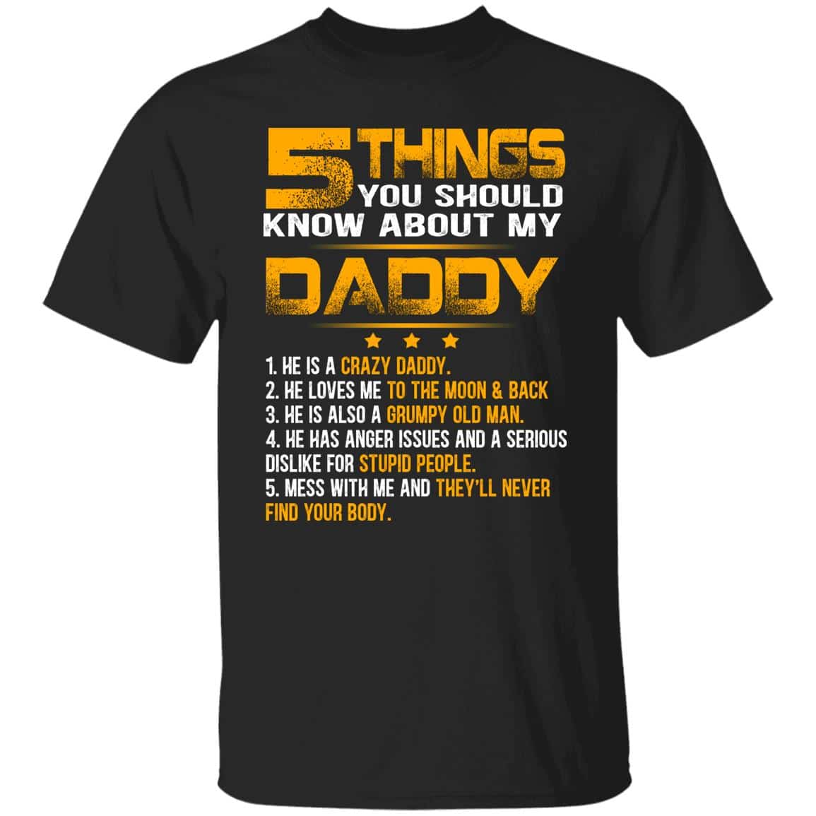 5 Things You Should Know Ar Children, Black, Unisex T-Shirt