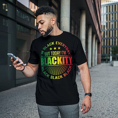 Alternative view of I'm Black Every Day but Today I'm Blackity T-Shirt