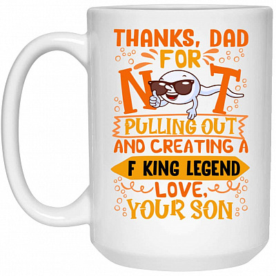 15 oz. White Mug