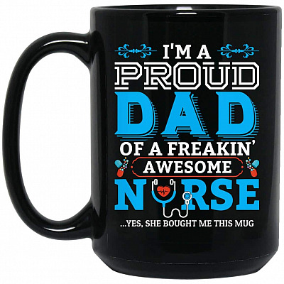 15 oz. Black Mug