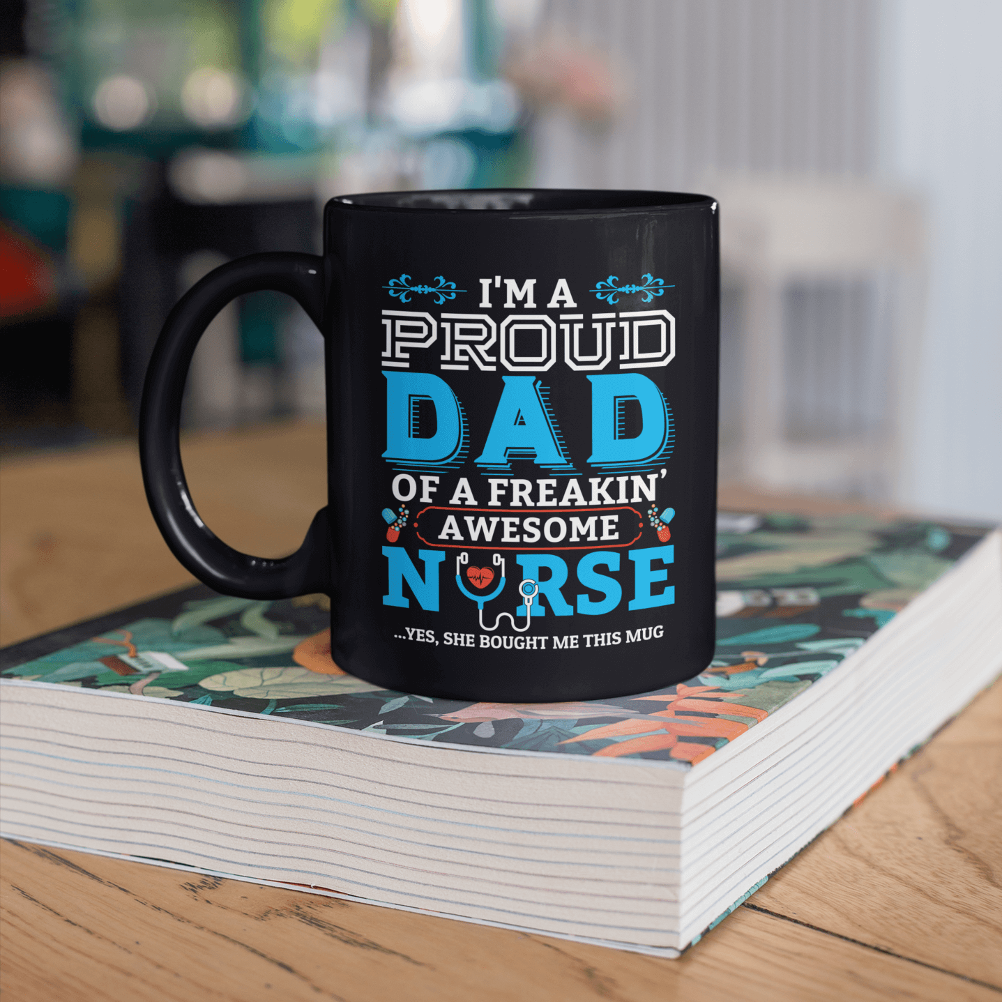 9Th. Proud Dad Awesome Nurse-mug mk1