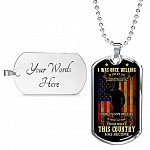 Father's Day Gifts for Veterans I Was Once Willing to Give My Life Dog Tag Pendant Necklace Father's Day Gifts for Veterans I Was Once Willing to Give My Life Dog Tag Pendant Necklace