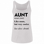 auntie tank, White, Ladies Tank Top