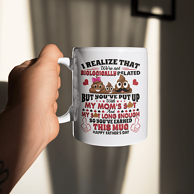 Alternative view of Step Dad I Realize That We're Not Biologically Related But You've Put Up With My Mom Shit Coffee Mug