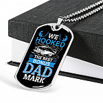 Personalized We Hooked The Best Bonus Dad Dog Tag Pendant Necklace - Bonus Dad Dog Tags Personalized We Hooked The Best Bonus Dad Dog Tag Pendant Necklace - Bonus Dad Dog Tags