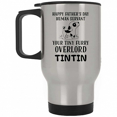 14 oz. Silver Travel Mug