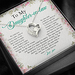 From Mother in Law to My Daughter in Law We Both Love the Same Man Forever Love Pendant Necklace