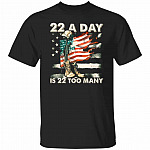 22 a day, Black, Unisex T-Shirt