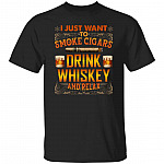 whiskey, Black, Unisex T-Shirt