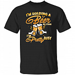 beer, Black, Unisex T-Shirt