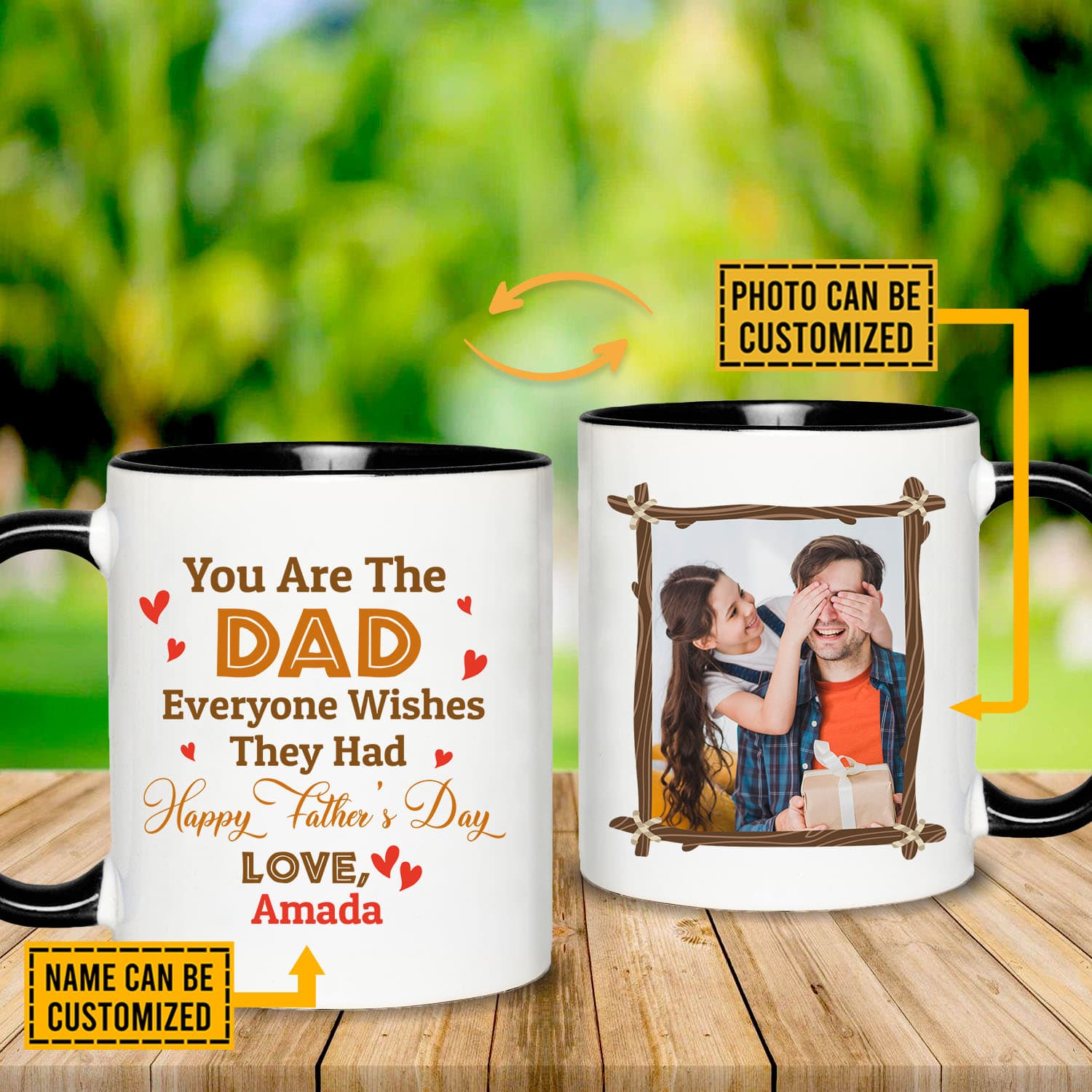2VT. You Are The Dad Everyone Wish accent mug mk2