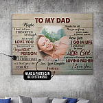 Custom Photo Daughter To My Dad Maybe I Don't Tell You This Often Enough Framed Canvas Prints - Unframed Poster