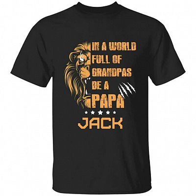 Personalized In A World, Black, Unisex T-Shirt