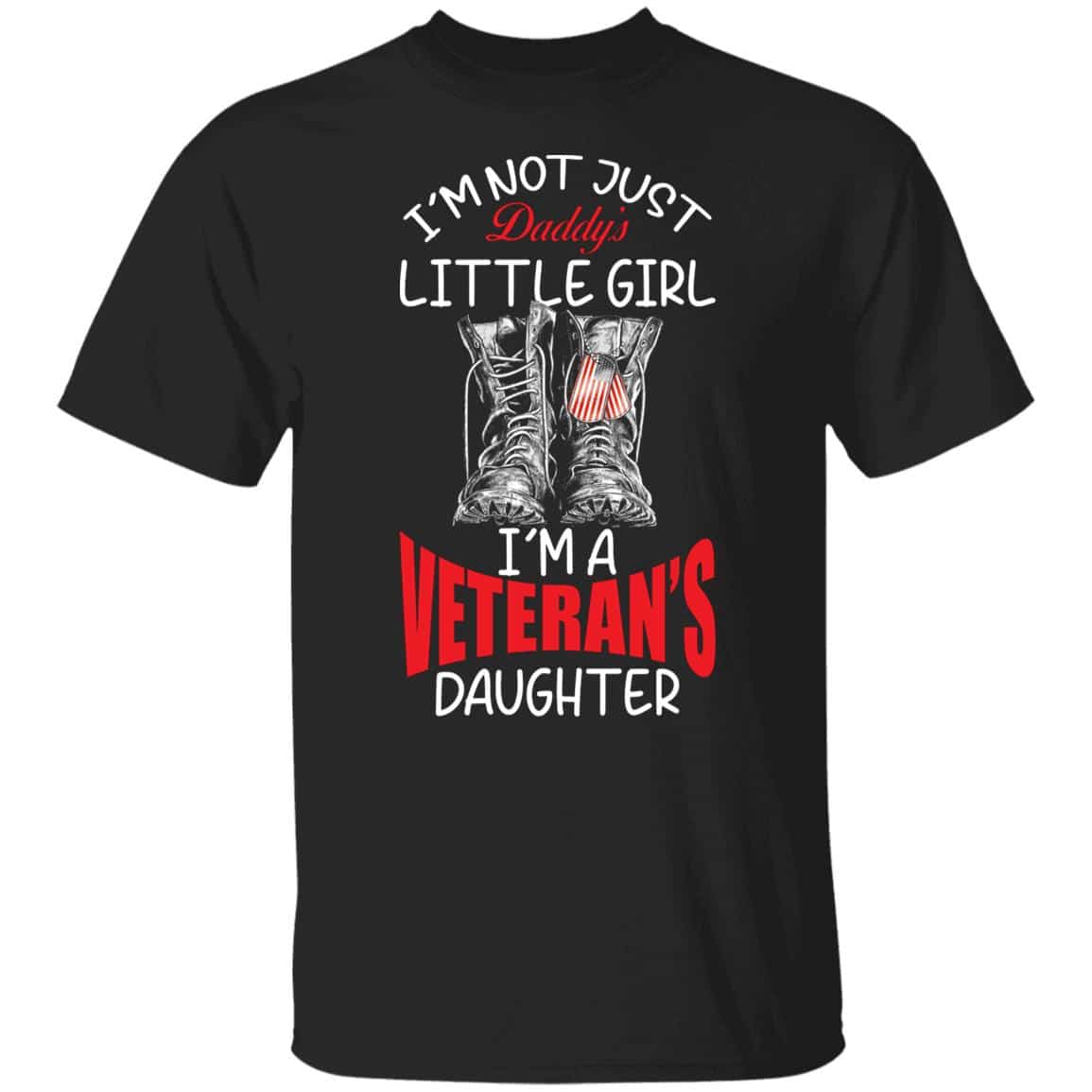 veteran daughter, Black, Unisex T-Shirt