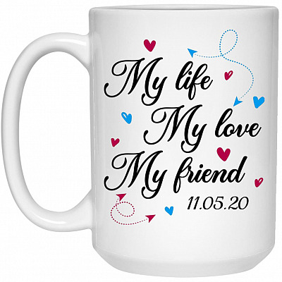 15 oz. White Mug