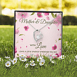 Mother And Daughter With Love Leave A Little Sparkle Wherever You Go Forever Love Pendant Necklace