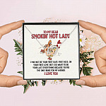 To My Dear Smokin' Hot Lady I Want to Be Your Last Everything The Only Buns Joined Interlocking Hearts Necklace