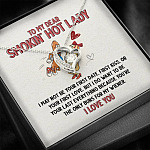 To My Dear Smokin' Hot Lady I Want to Be Your Last Everything The Only Buns For My Wiener Forever Love Necklace