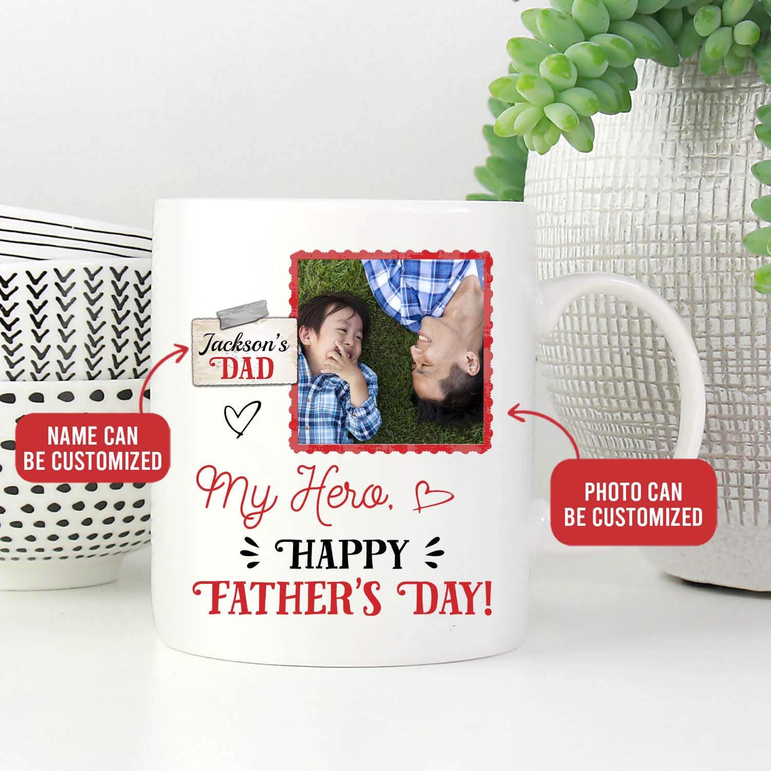 2VT. My Hero Father Day mug mk1