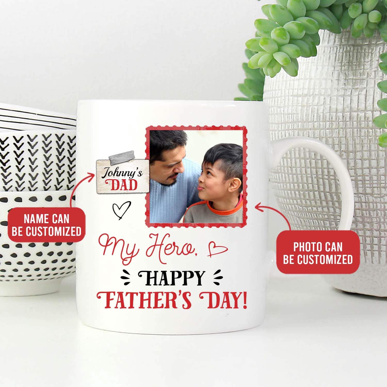 2VT. My Hero Father Day mug mk3