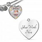 Custom Photo Those We Love Don't Go Away They Walk Beside Us Everyday Heart Pendant Necklace
