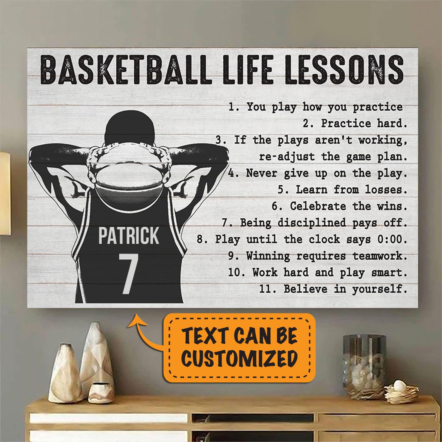 1VT. Basketball Life Lessons canvas mk1