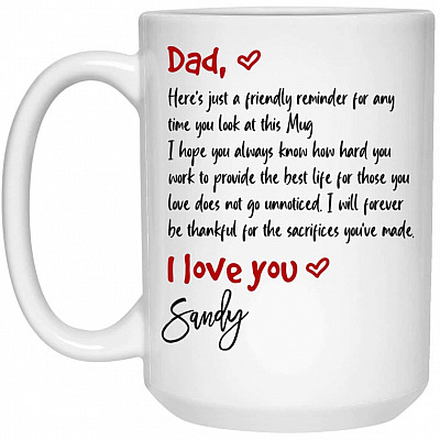 15 oz. White Mug