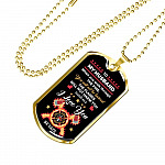Personalized When You Walk Through The Fire You Will Not Be Burned Fireman Dad Husband Dog Tag Pendant Necklace Personalized When You Walk Through The Fire You Will Not Be Burned Fireman Dad Husband Dog Tag Pendant Necklace