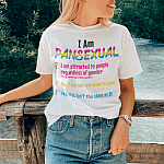 I Am Pansexual Bright T-shirt - V-Neck Tee