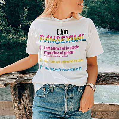 I Am Pansexual Bright T-shirt - V-Neck Tee