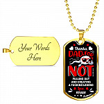 Personalized Sperm Thanks Dad for Not Pulling Out and Creating a Fcking Legen-d Father's Day Dog Tag Pendant Necklace Personalized Sperm Thanks Dad for Not Pulling Out and Creating a Fcking Legen-d Father's Day Dog Tag Pendant Necklace