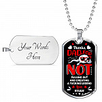 Personalized Sperm Thanks Dad for Not Pulling Out and Creating a Fcking Legen-d Father's Day Dog Tag Pendant Necklace Personalized Sperm Thanks Dad for Not Pulling Out and Creating a Fcking Legen-d Father's Day Dog Tag Pendant Necklace