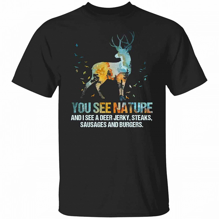 Nature Tshirt, Black, Unisex T-Shirt