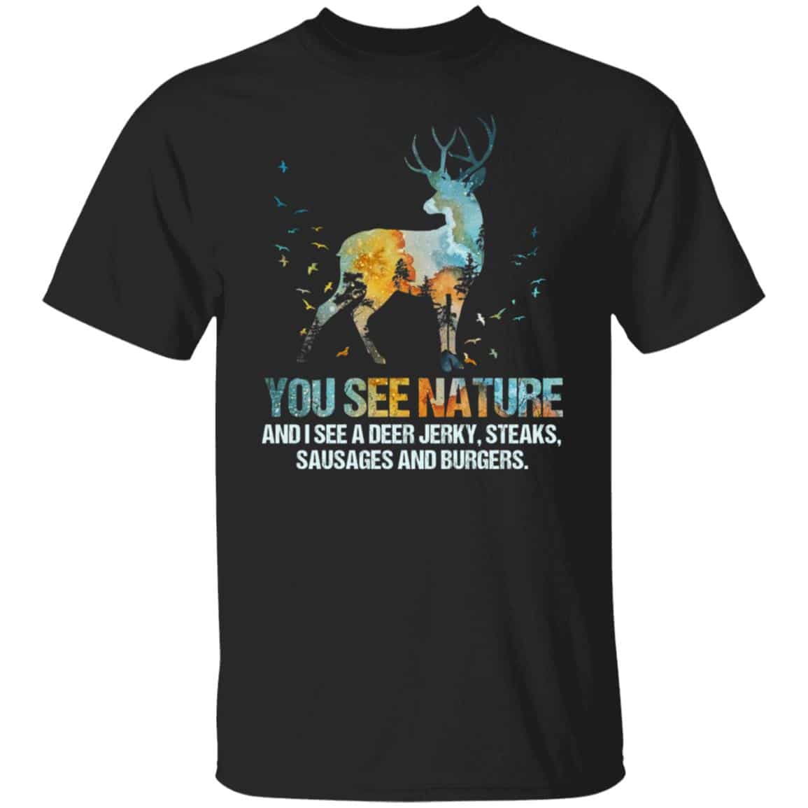 Nature Tshirt, Black, Unisex T-Shirt