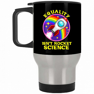 14 oz. Silver Travel Mug