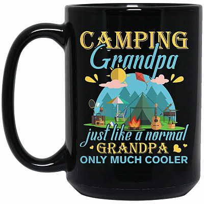 15 oz. Black Mug