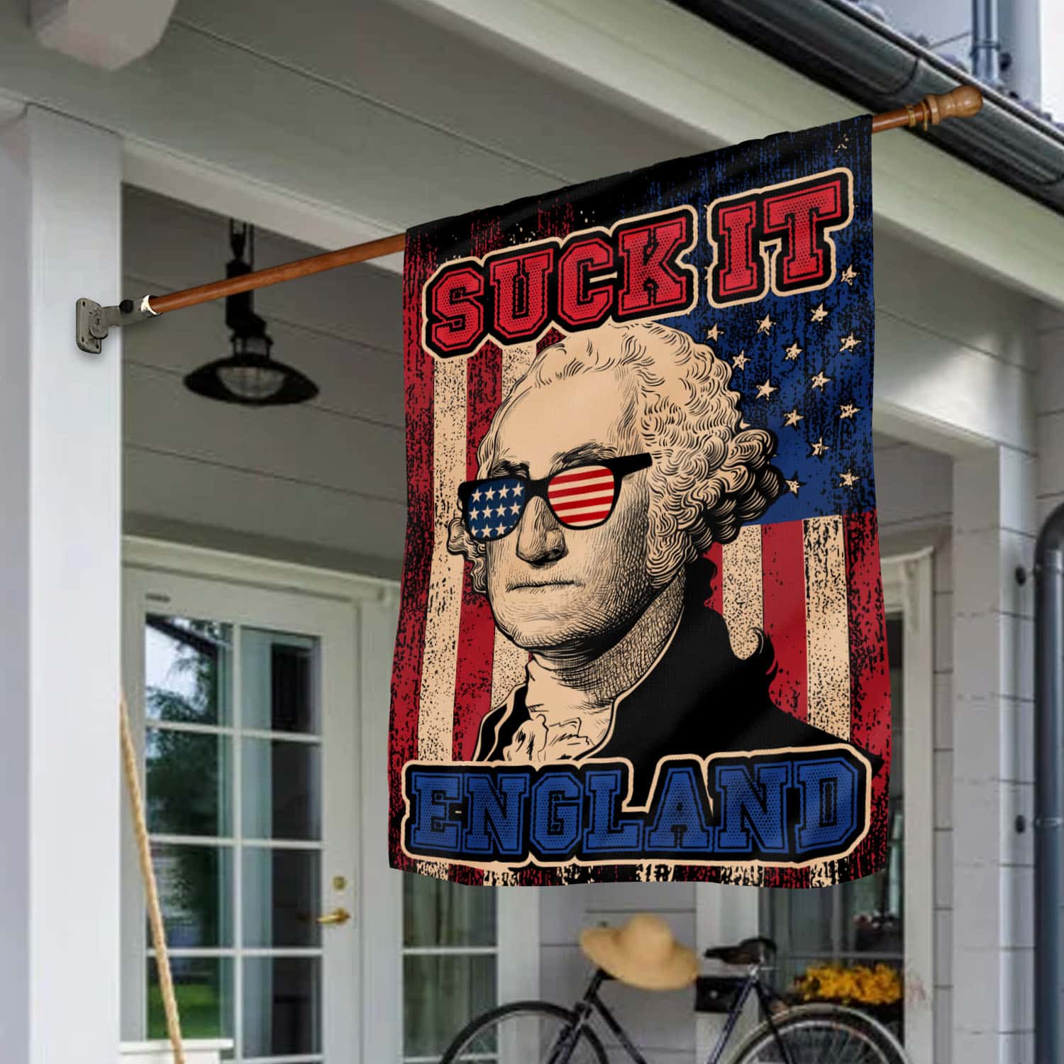 1LV. Suck It England FLAG House Flag Mockup 1