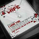 To My Smoking Hot Wife Alluring Beauty Necklace - Never Forget That I Love You Anniversary Jewelry Gift To My Smoking Hot Wife Alluring Beauty Necklace - Never Forget That I Love You Anniversary Jewelry Gift