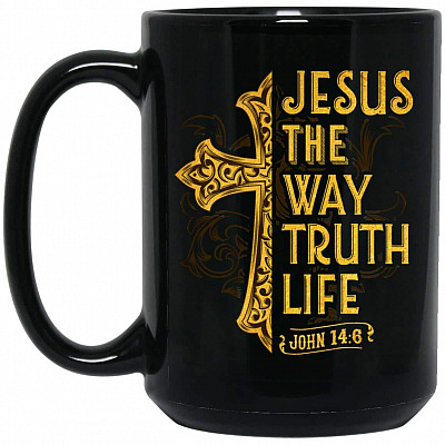 15 oz. Black Mug