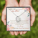 Sorry For Hurting You My Love I'm Sorry I Love You Forever And Always Forever Love Heart Pendant Necklace