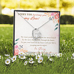 Sorry For Hurting You My Love I'm Sorry I Love You Forever And Always Forever Love Heart Pendant Necklace