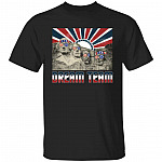 Mount Rushmore American Tshirt, Black, Unisex T-Shirt