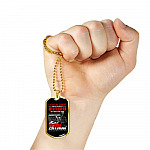 I Am Veteran Grandpa Dog Tag Pendant Necklace - I Served My Country For My Children's Future Dog Tag