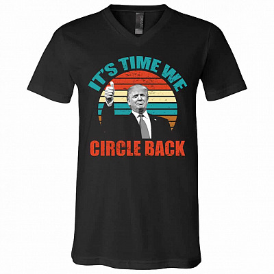 circle, Black, V-Neck T-Shirt