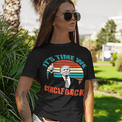 Alternative view of It's Time We Circle Back Trump T-Shirt - V-Neck Shirt