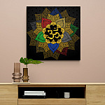 6NH. Om Symbol Mandela canvas (7) mk2