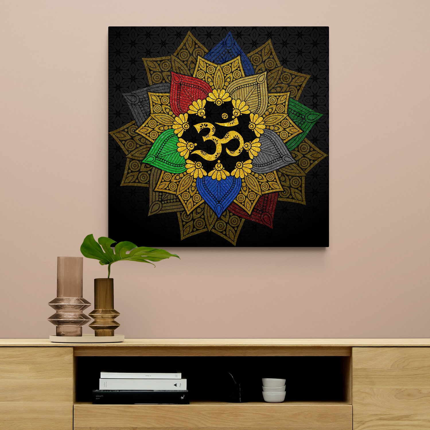 6NH. Om Symbol Mandela canvas (7) mk2