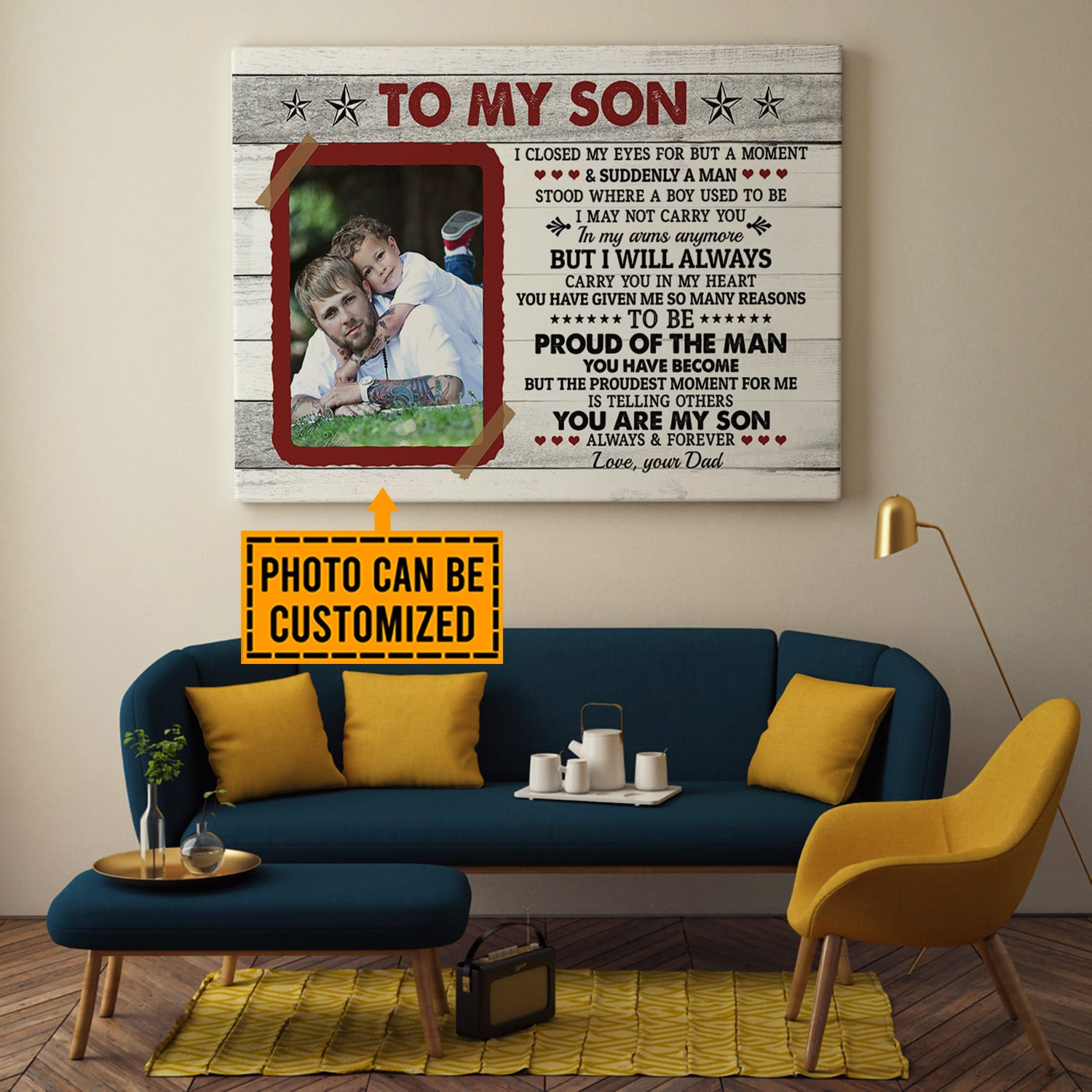 10VT. To My Son I Closed My Eyes canvas mk1