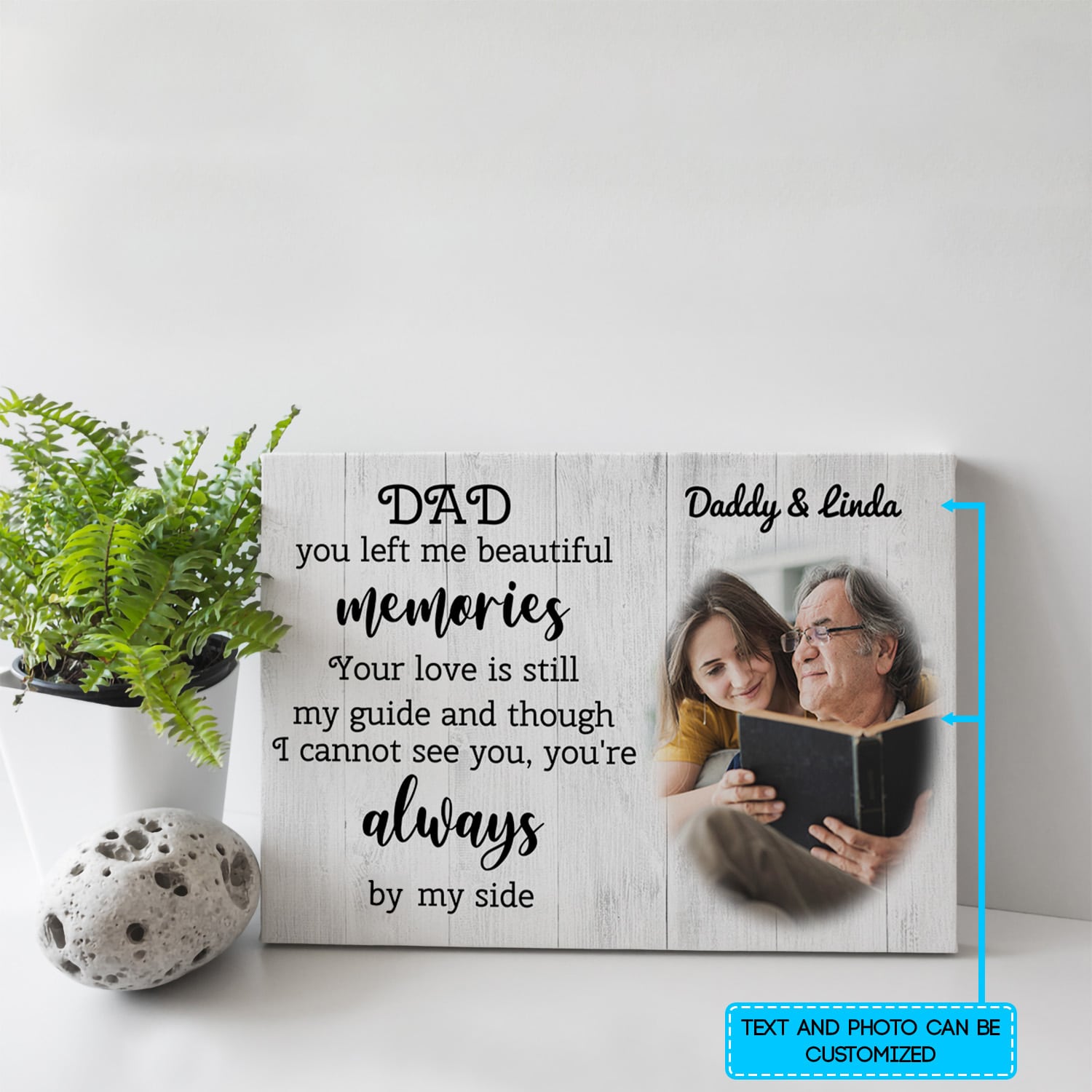 6VT. Dad You Left Me Memories canvas mk3