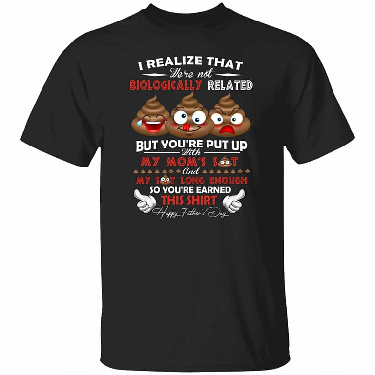 Not Biologically This Shirt, Black, Unisex T-Shirt